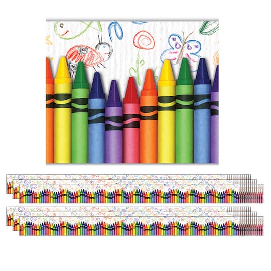 Crayons Border Trim, 210ft.